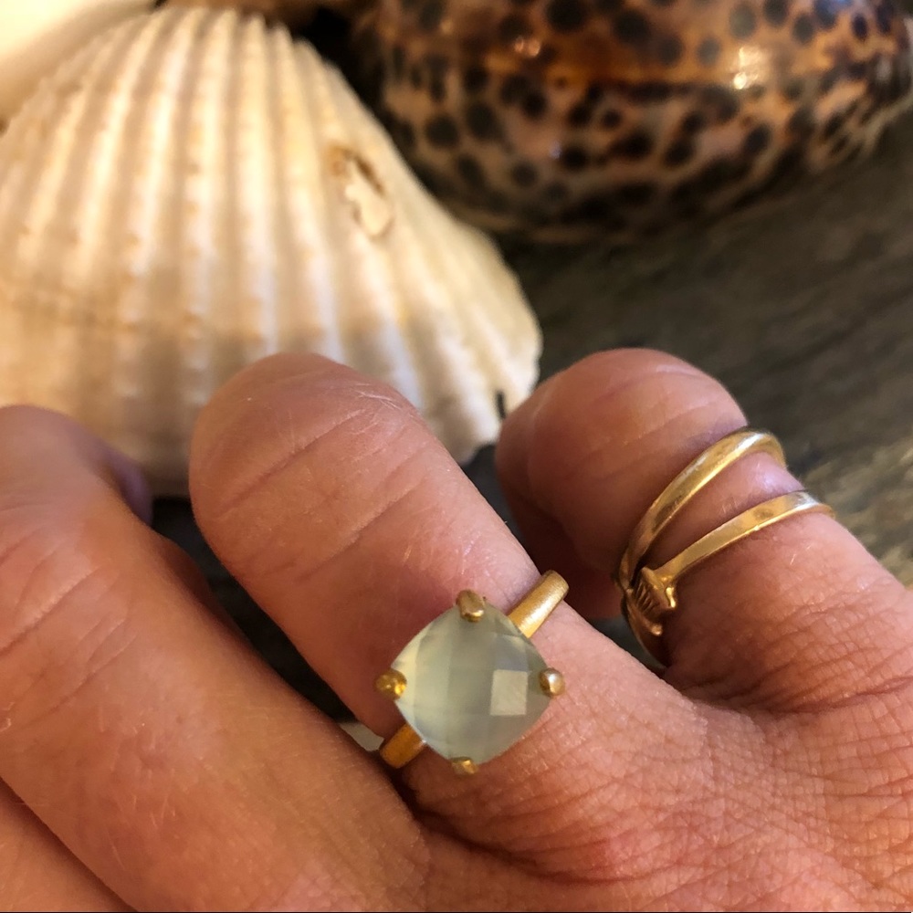 Sundance aqua chalcedony ring size 5.75